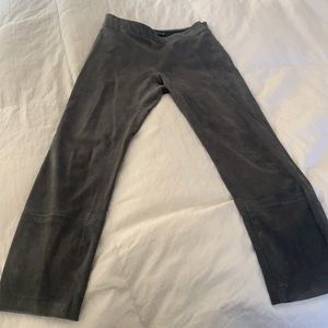 Theory real suede leggings. Pristine condition! Beautiful!